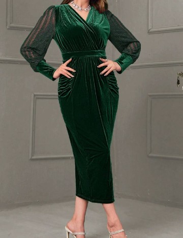 Rochie medie SHEIN, verde