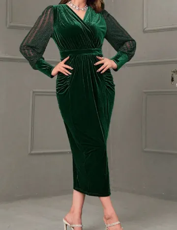 Rochie medie SHEIN, verde Verde