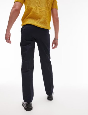 Pantaloni Topman, bleumarin