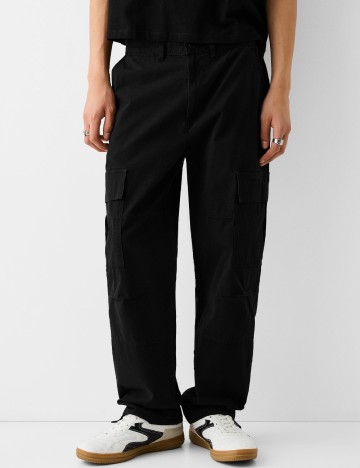 Pantaloni Bershka, negru