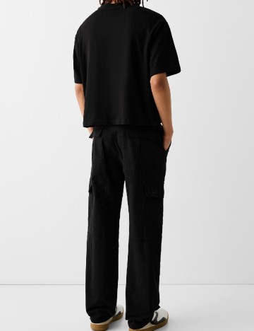 Pantaloni Bershka, negru