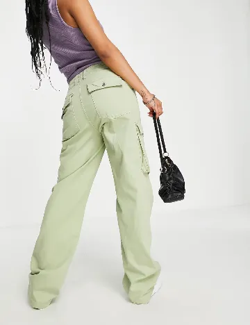 Pantaloni Bershka, verde Verde