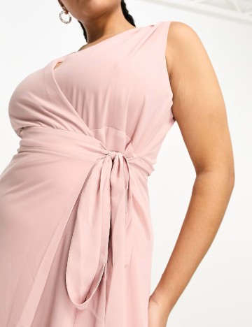 Rochie lunga TFNC London Plus Size, roz