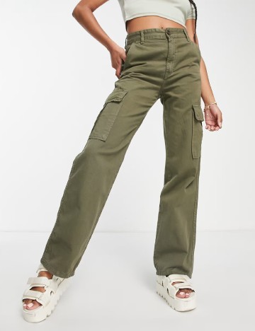 Pantaloni Stradivarius, verde