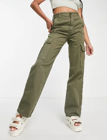 Pantaloni Stradivarius, verde Verde