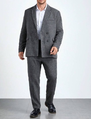 Costum SHEIN Plus Size Men, gri