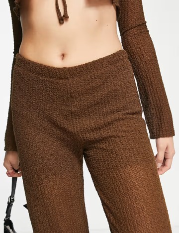 Pantaloni Pull&Bear, maro