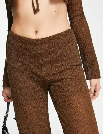 Pantaloni Pull&Bear, maro Maro