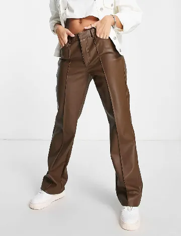 Pantaloni Stradivarius, maro Maro