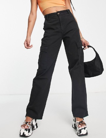 Pantaloni Stradivarius, negru