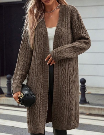 Cardigan SHEIN, maro