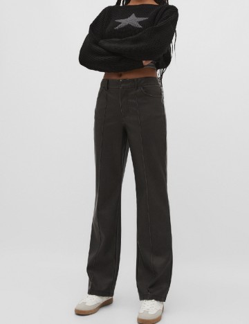 Pantaloni Stradivarius, negru