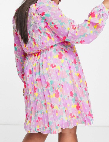 Rochie scurta ASOS Curve, floral print
