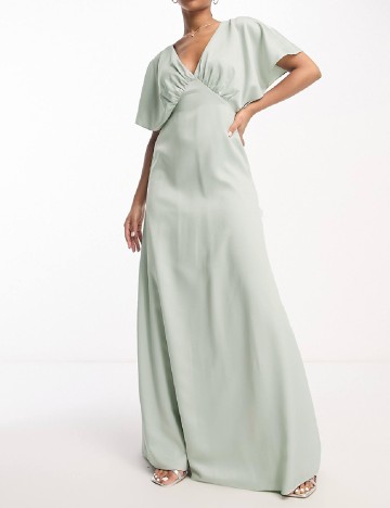 Rochie lunga Maya Deluxe, verde