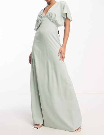 Rochie lunga Maya Deluxe, verde