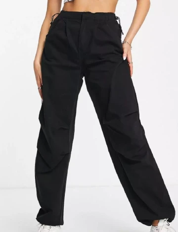 Pantaloni Bershka, negru Negru