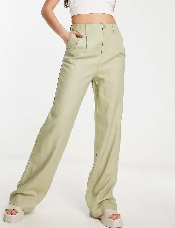 Pantaloni Stradivarius, verde Verde