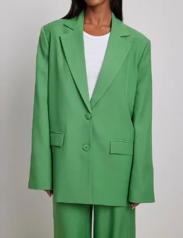 Sacou Oversize NA-KD, verde Verde