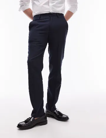 Pantaloni Topman, bleumarin Albastru