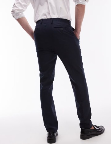 Pantaloni Topman, bleumarin