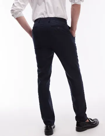 Pantaloni Topman, bleumarin Albastru