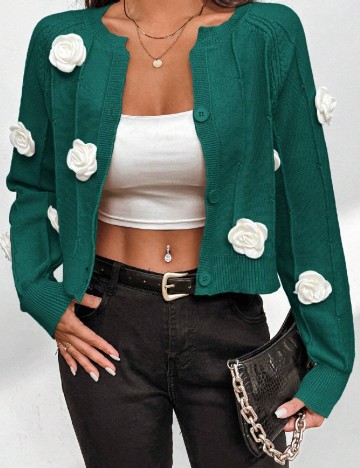 Cardigan SHEIN, verde