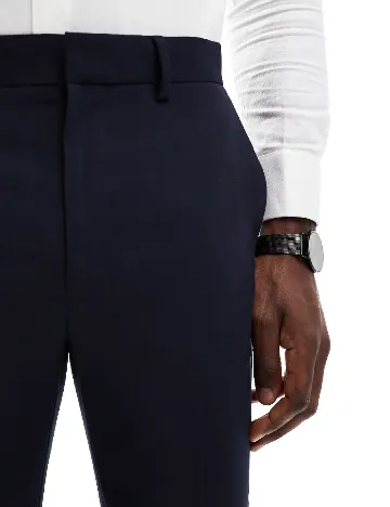 Pantaloni ASOS, bleumarin Albastru