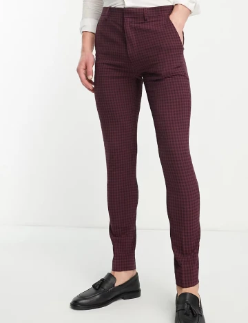 Pantaloni ASOS, grena Rosu