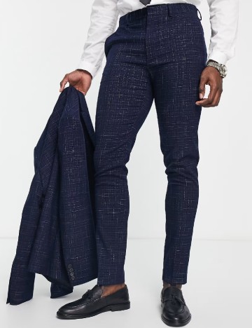 Pantaloni ASOS, bleumarin