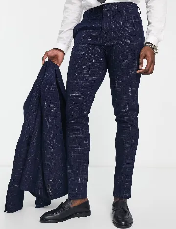 Pantaloni ASOS, bleumarin Albastru