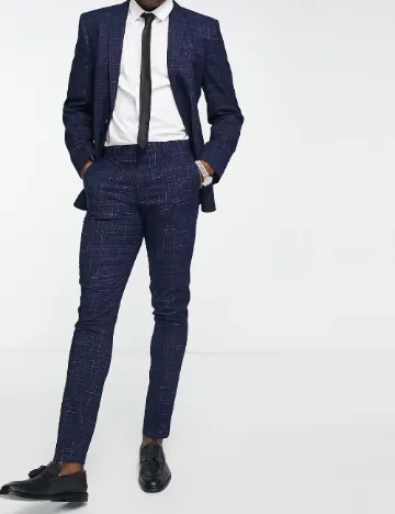 Pantaloni ASOS, bleumarin Albastru