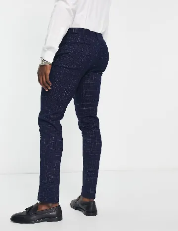 Pantaloni ASOS, bleumarin Albastru