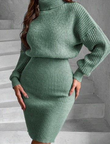 Rochie scurta SHEIN, verde