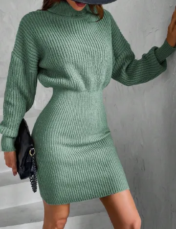 Rochie scurta SHEIN, verde Verde