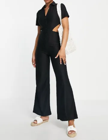 Salopeta ASOS, negru Negru