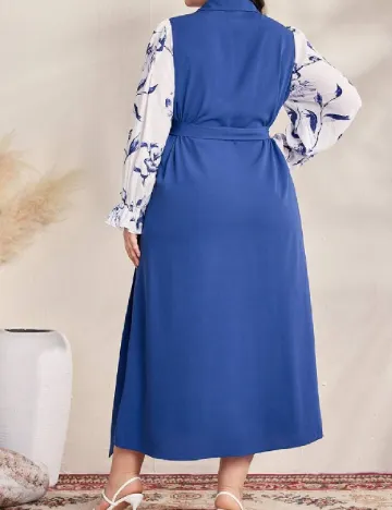 Rochie lunga SHEIN CURVE, albastru Albastru