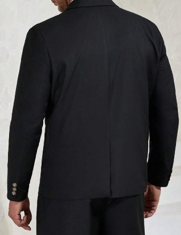 Sacou SHEIN Plus Size Men, negru