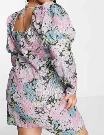 Rochie scurta ASOS Curve, mix culori