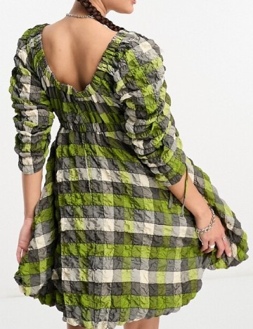 Rochie scurta COLLUSION, verde