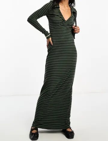 Rochie lunga ASOS, verde Verde