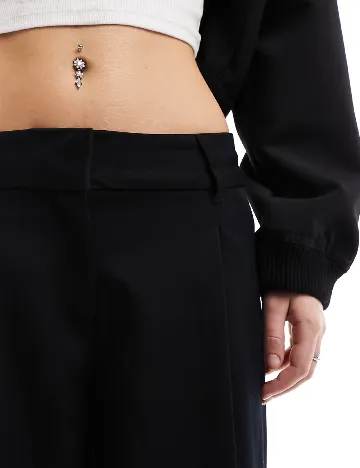 Pantaloni Monki, negru Negru