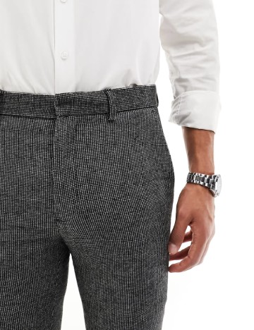 Pantaloni ASOS, gri inchis