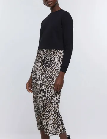 Rochie medie River Island, animal print Animal print