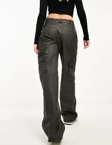 Pantaloni Stradivarius, gri inchis Gri