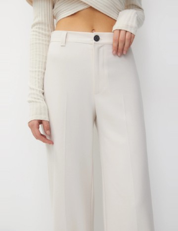 Pantaloni Pull&Bear, ecru