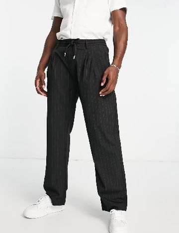 Pantaloni Pull&Bear, negru