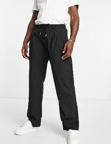 Pantaloni Pull&Bear, negru Negru