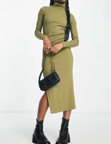 Rochie medie COLLUSION, verde Verde