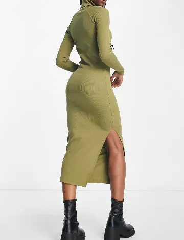 Rochie medie COLLUSION, verde Verde