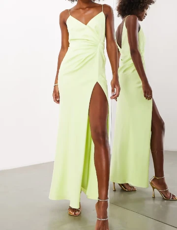 Rochie lunga ASOS, verde Verde